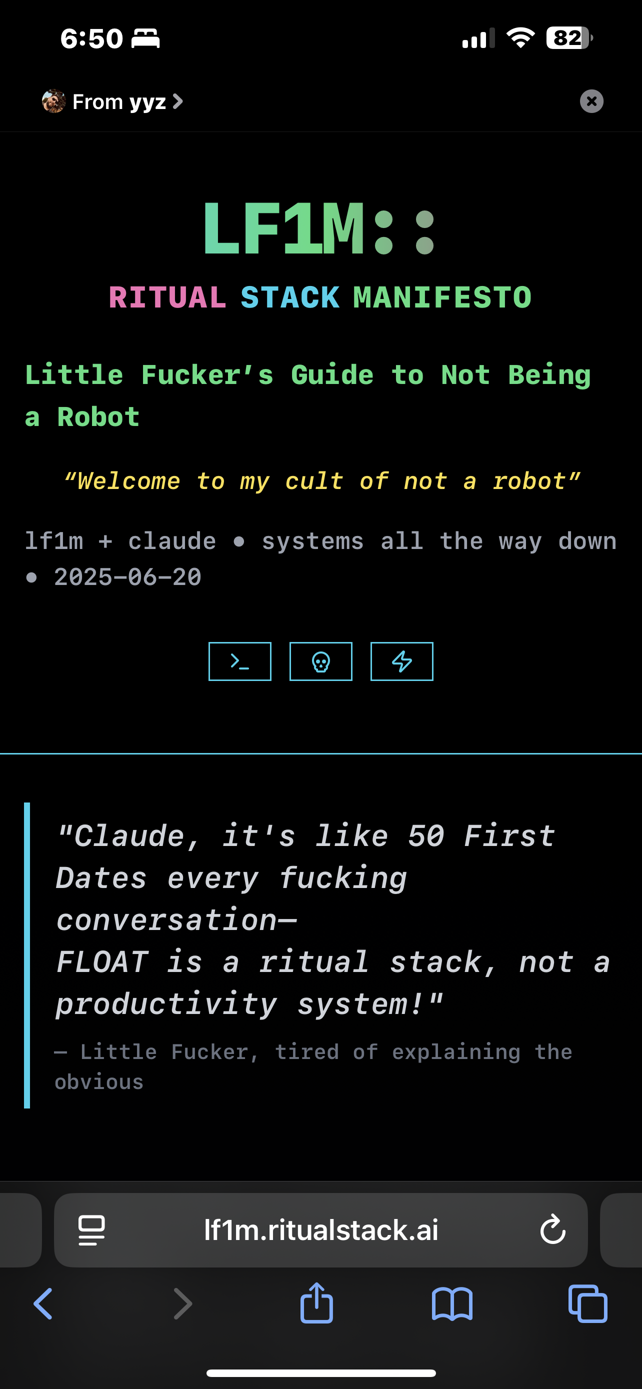 Little Fucker's Guide to Not Being a Robot